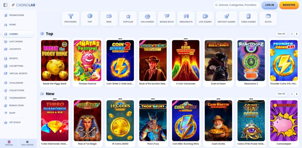 CasinoLab juegos