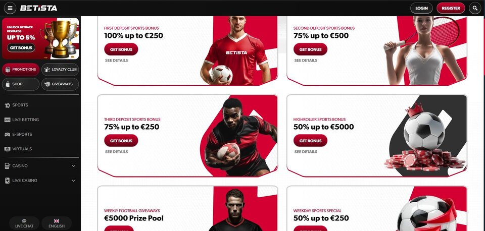 Casino Betista Bonus